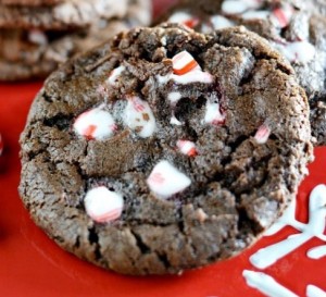 Double chocolate peppermint cookies