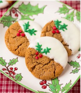 White chocolate ginger cookies
