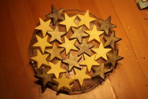 Star-shaped chocolates