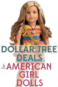 American Girl dolls cost a LOT, but accessories don't have to break the bank. Check out all these dollar tree deals for American Girl dolls.