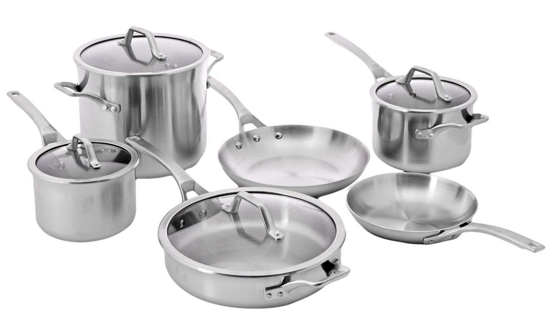 HOT! Calphalon 10Piece AccuCore Stainless Steel Cookware Set Only 349