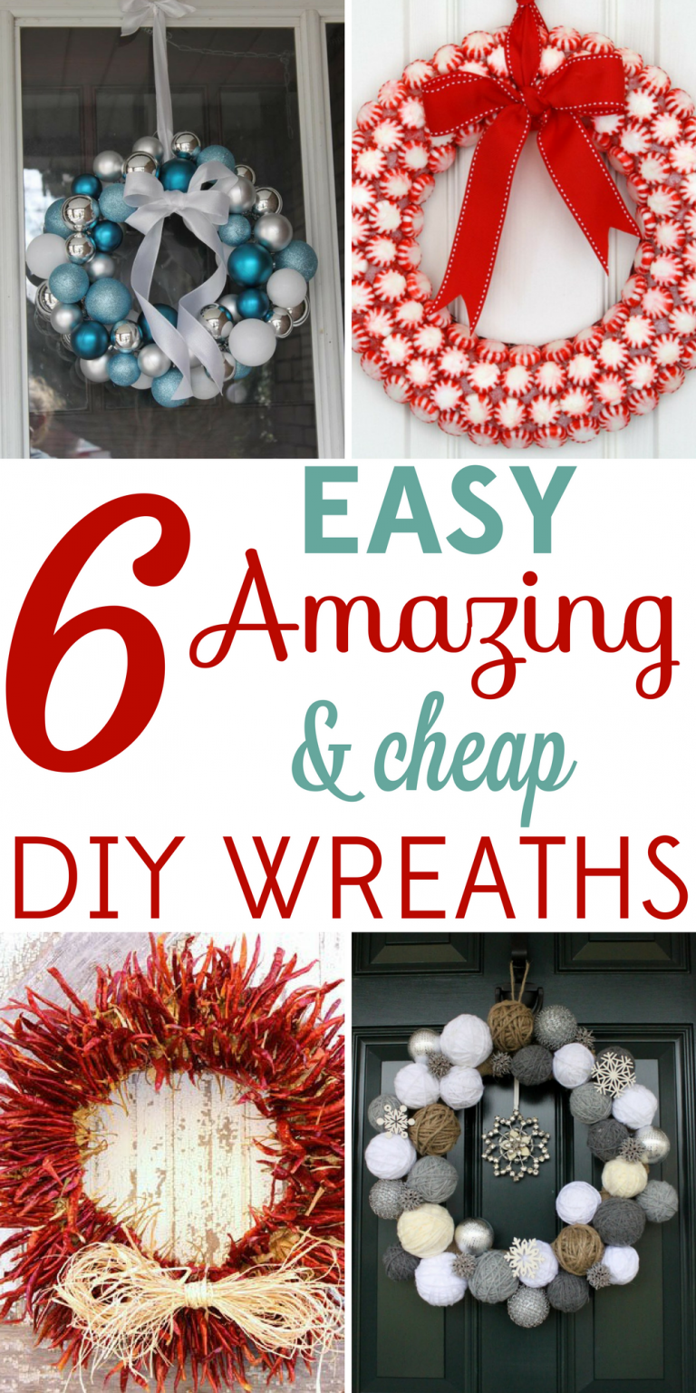 6 Easy and Amazing (and Cheap!) DIY Christmas Wreaths