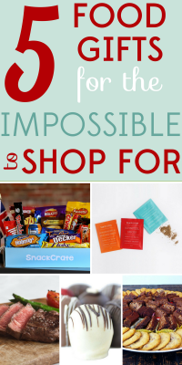 Some people are just impossible to shop for! When in doubt, turn to consumables. Here are 5 food gifts that would make anyone happy.