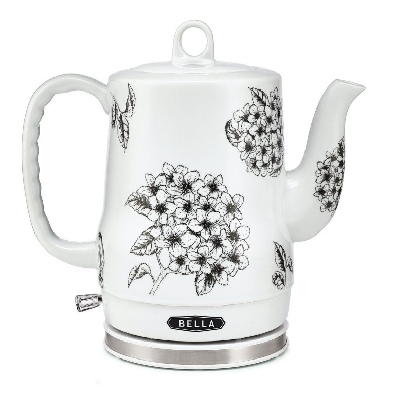 BELLA 1.2L Electric Ceramic Tea Kettle Only $31.99!