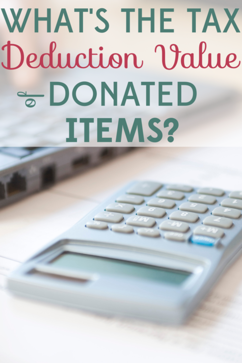 Tax Write Off Value Of Donations