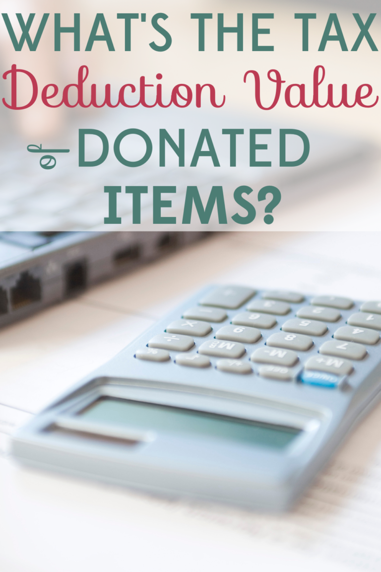 How to Determine the Tax Deduction Value of Donated Items