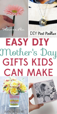 Sometimes the simplest gifts are the most meaningful. These 6 easy Mother's Day DIY gifts are easy enough for even kids to make.