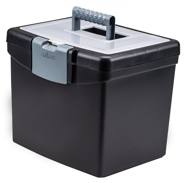 Storex Portable File Box 7.99