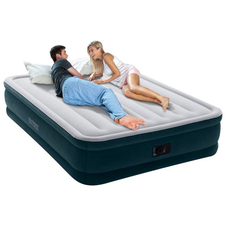 Intex Queen DuraBeam Airbed with BuiltIn Electric Pump 34.99