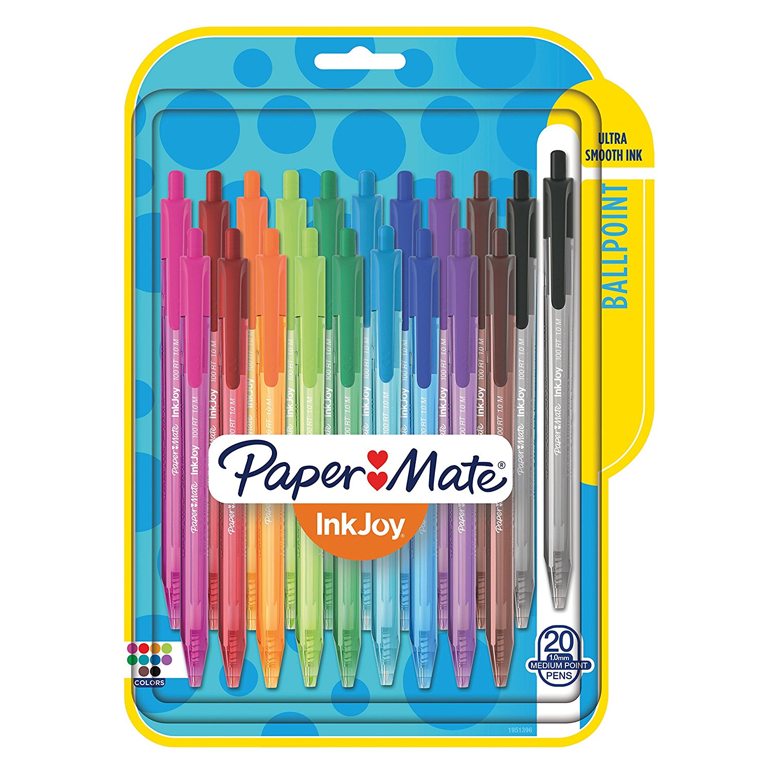 Paper Mate InkJoy Retractable Ballpoint Pens Assorted 20 pack $7.82