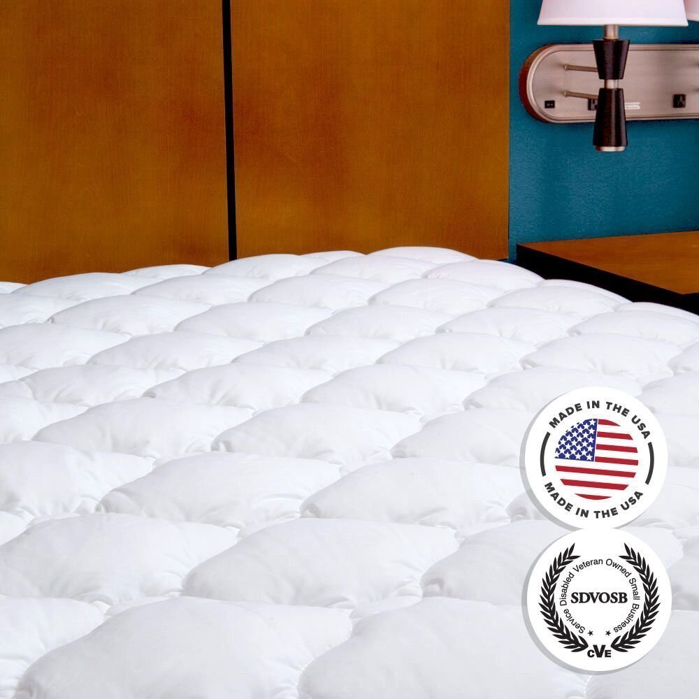 Mattress Pad with Fitted Skirt - Extra Plush Mattress Topper Queen $68.99