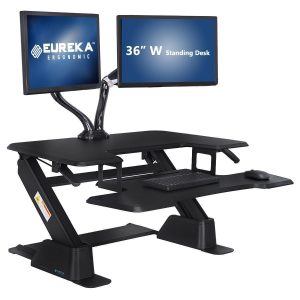 eureka ergonomic height adjustable standing desk converter