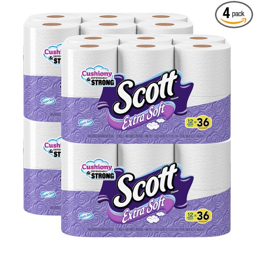 Scott Extra Soft Toilet Paper, 48 Mega Rolls $22.65