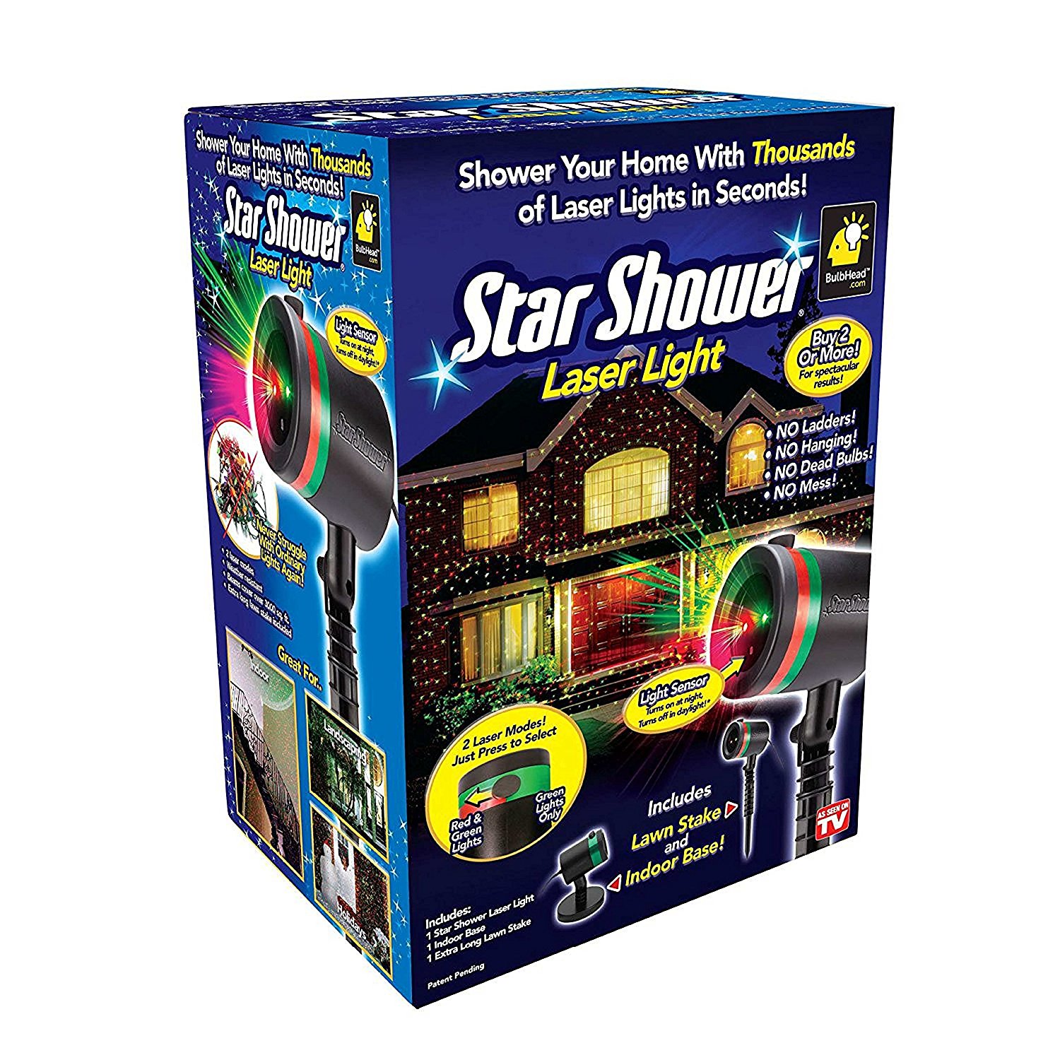 christmas projector lights star shower