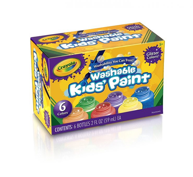 Crayola Washable Glitter Paint, 6-Pack Only $5.29 FREE Store Pickup