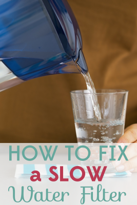 Is your water filter slower than molasses? Don't waste money on a replacement! Here's a quick and easy way to fix a slow water filter.