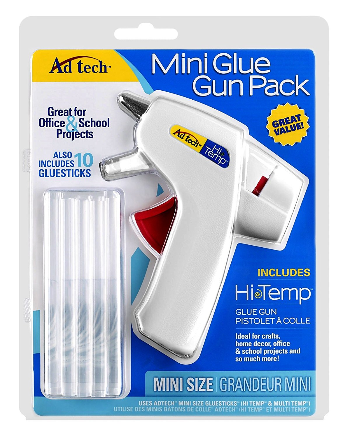 Adhesive Technologies Mini HiTemp Glue Gun & Glue Sticks Only 4.27