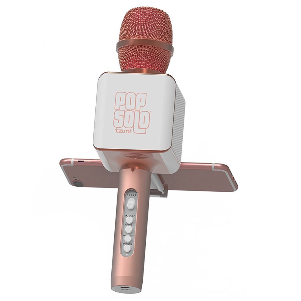 PopSolo by tzumi Professional Bluetooth Karaoke Microphone and Voice