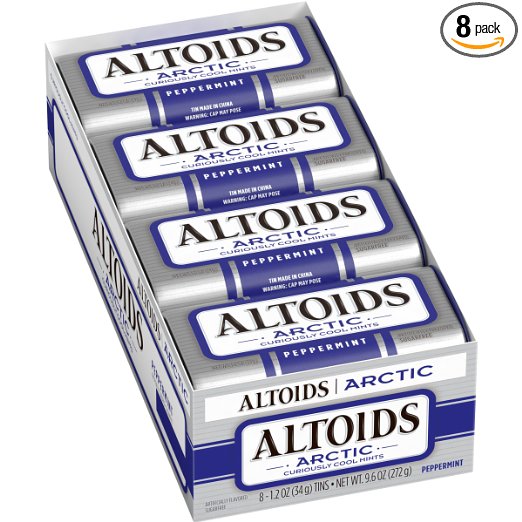 Altoids Arctic Peppermint Mints, 1.2 Ounce (8 packs) Only $7.36