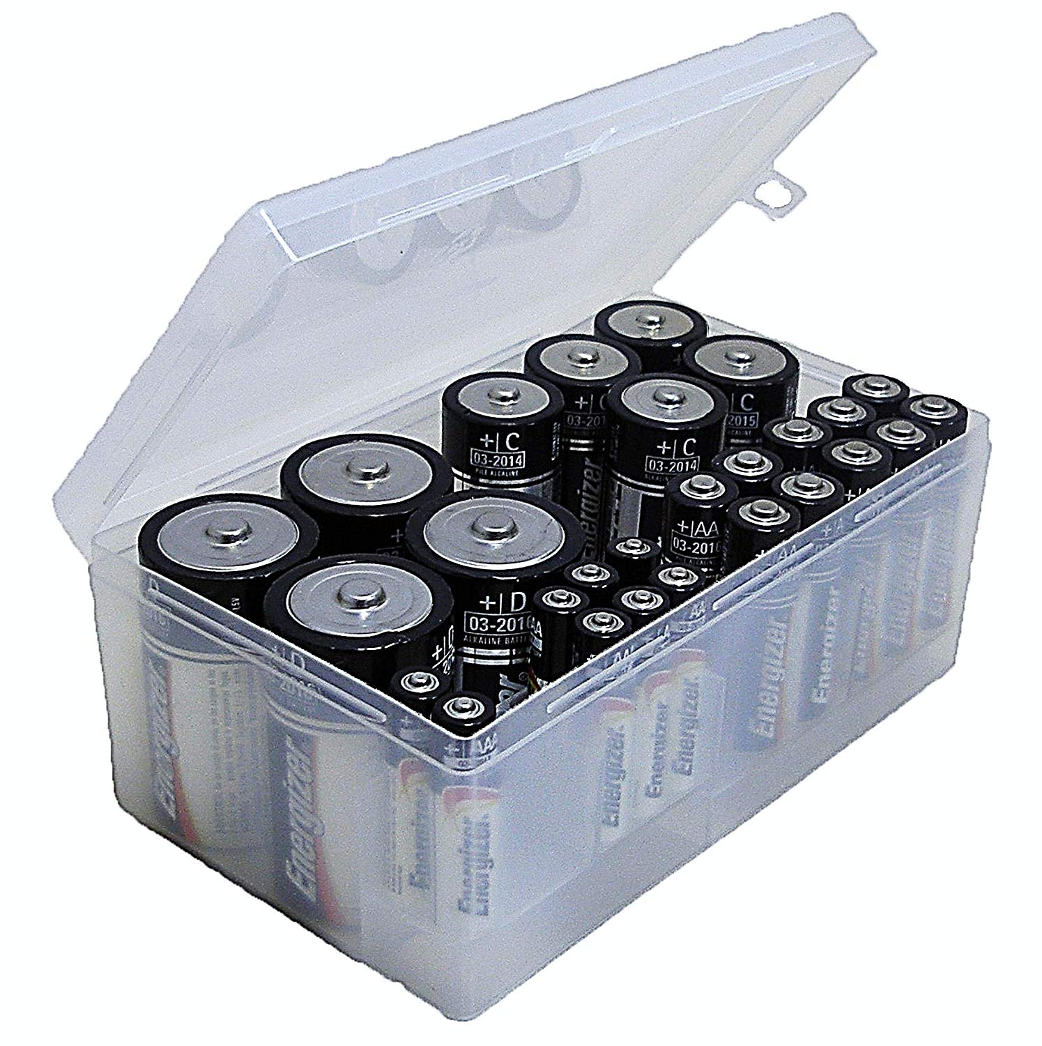 Battery Organizer Case, AA, AAA, C and D Batteries Only 3.83