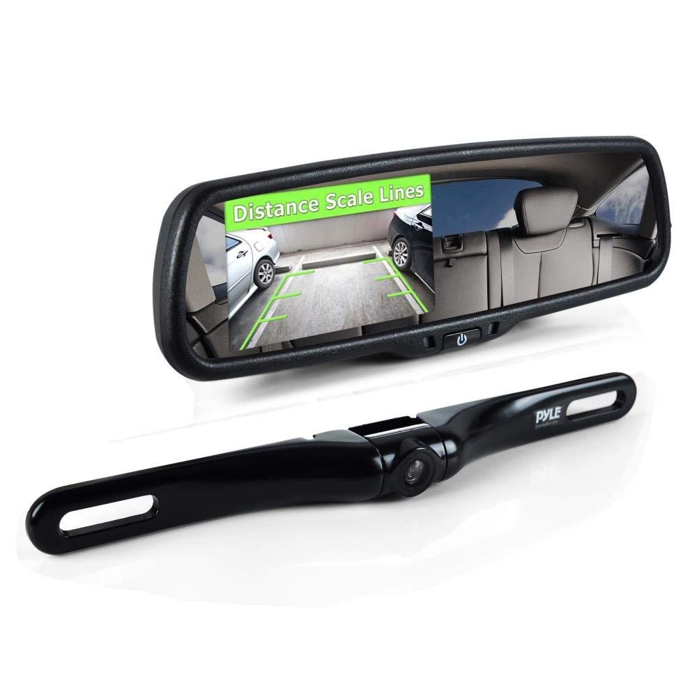 Pyle Backup Car Camera Rear View Mirror Screen Monitor System Only 59.99