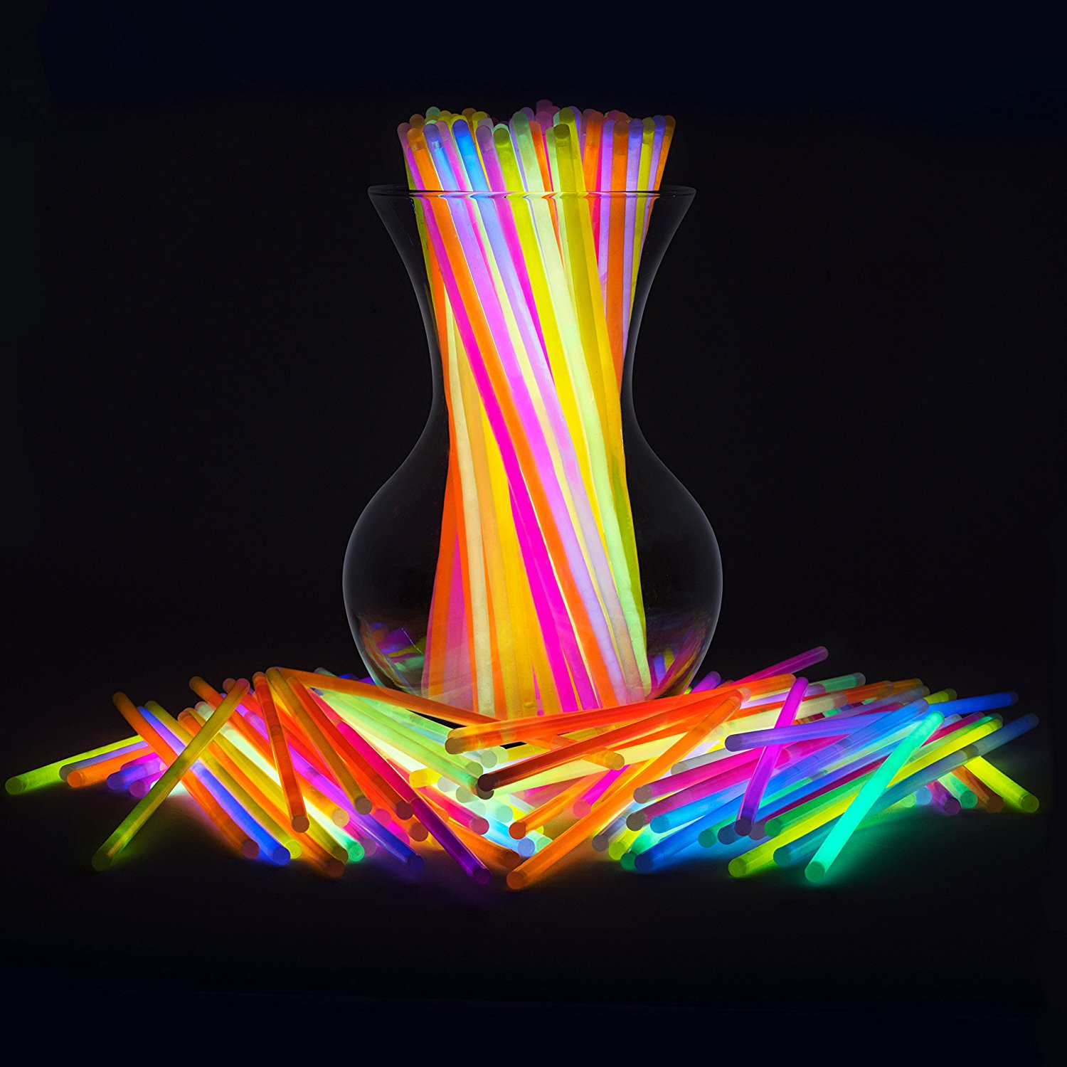 Glow Sticks Bulk Party Favors 300pk - 8" Glow in the Dark Party