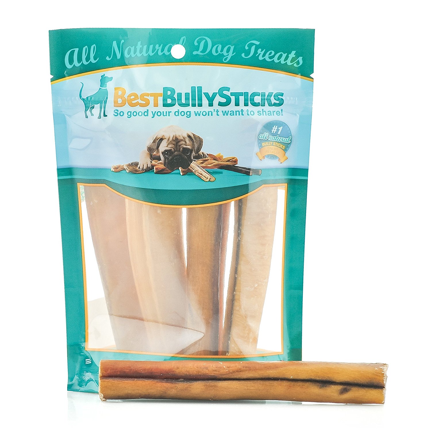 thumbnail image 2 of Natural Farm Odor-Free Bully Sticks (12 8oz) All-Natural Long-Lasting Chews 100% Beef Pizzle Grass-Fed Grain-Free Hormone-Free P 2 of 14