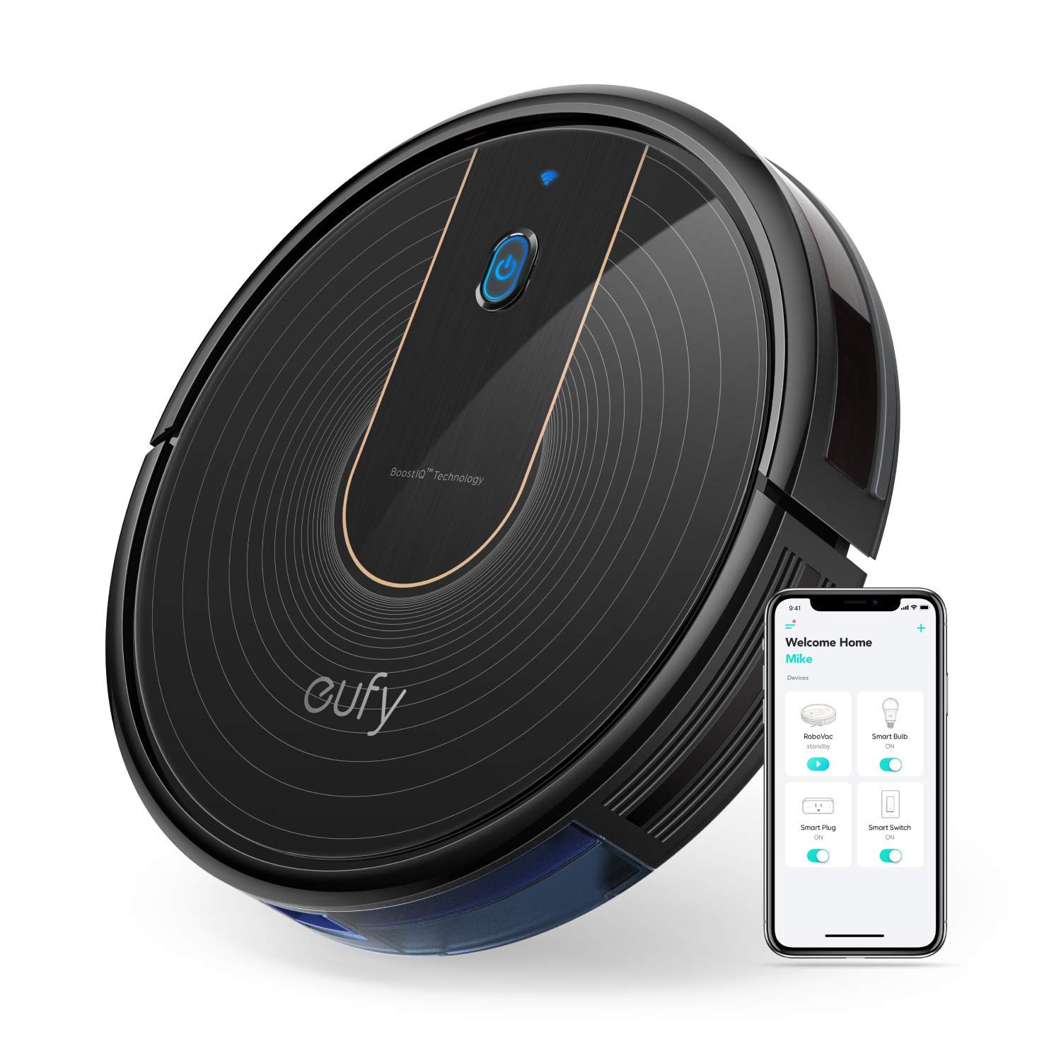 Eufy BoostIQ RoboVac 15C, Wi-Fi, Upgraded, Super-Thin, 1300Pa Strong ...