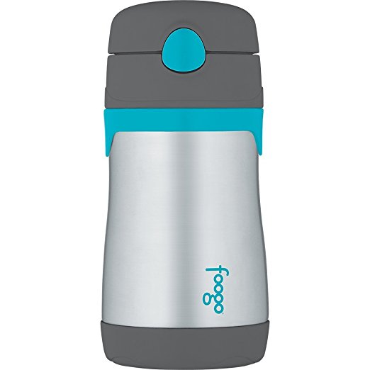 Thermos Foogo Vacuum Insulated Stainless Steel 10Ounce Straw Bottle