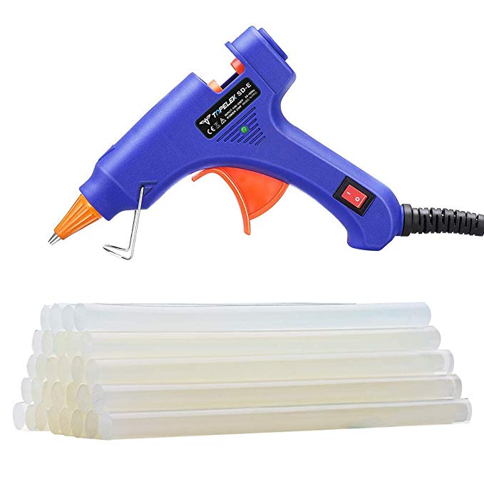 Hot Glue Gun, TopElek Mini Glue Gun Kit with 30pcs Glue Sticks $6.69