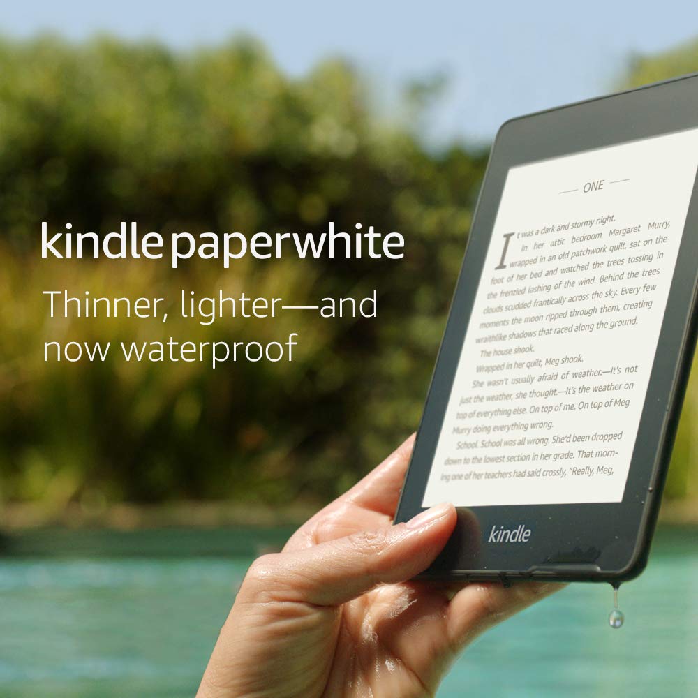 Allnew Kindle Paperwhite Now Waterproof with 2x the Storage