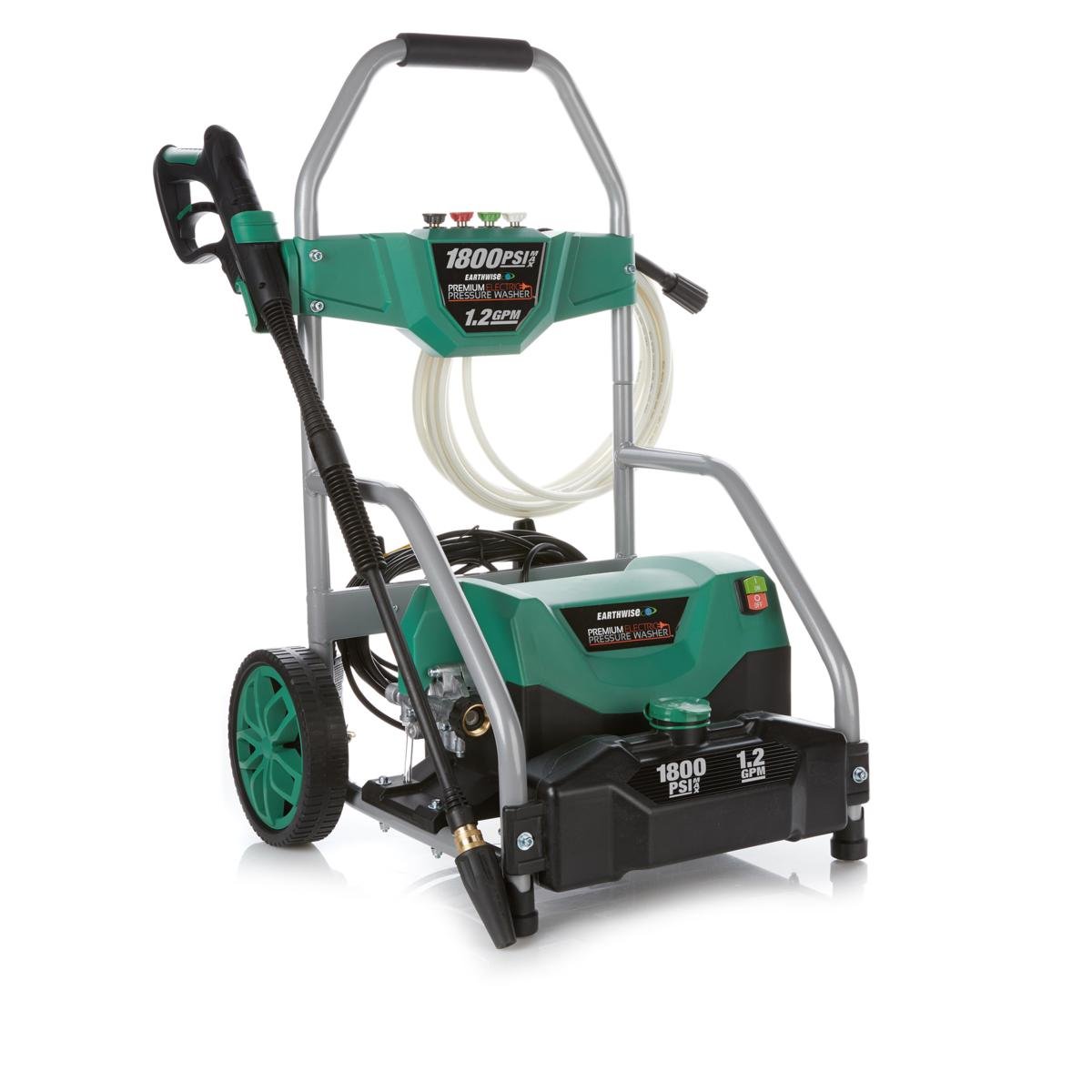 Earthwise PW18004FSGN 1800 PSI 1.2 GPM 13Amp Pressure Washer, Green