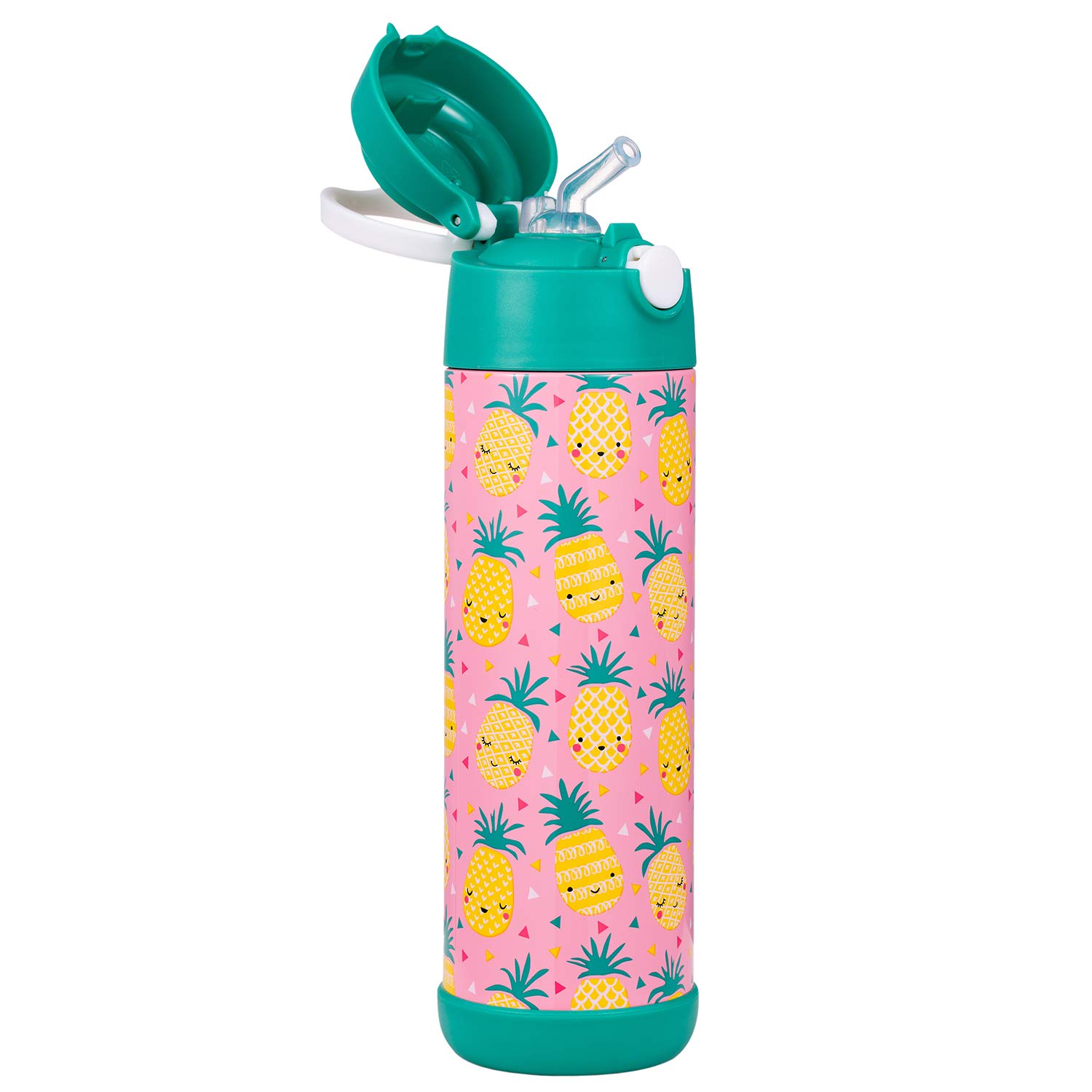Vacuum Insulated Water Bottle with Straw Camo Snug Flask for Kids 