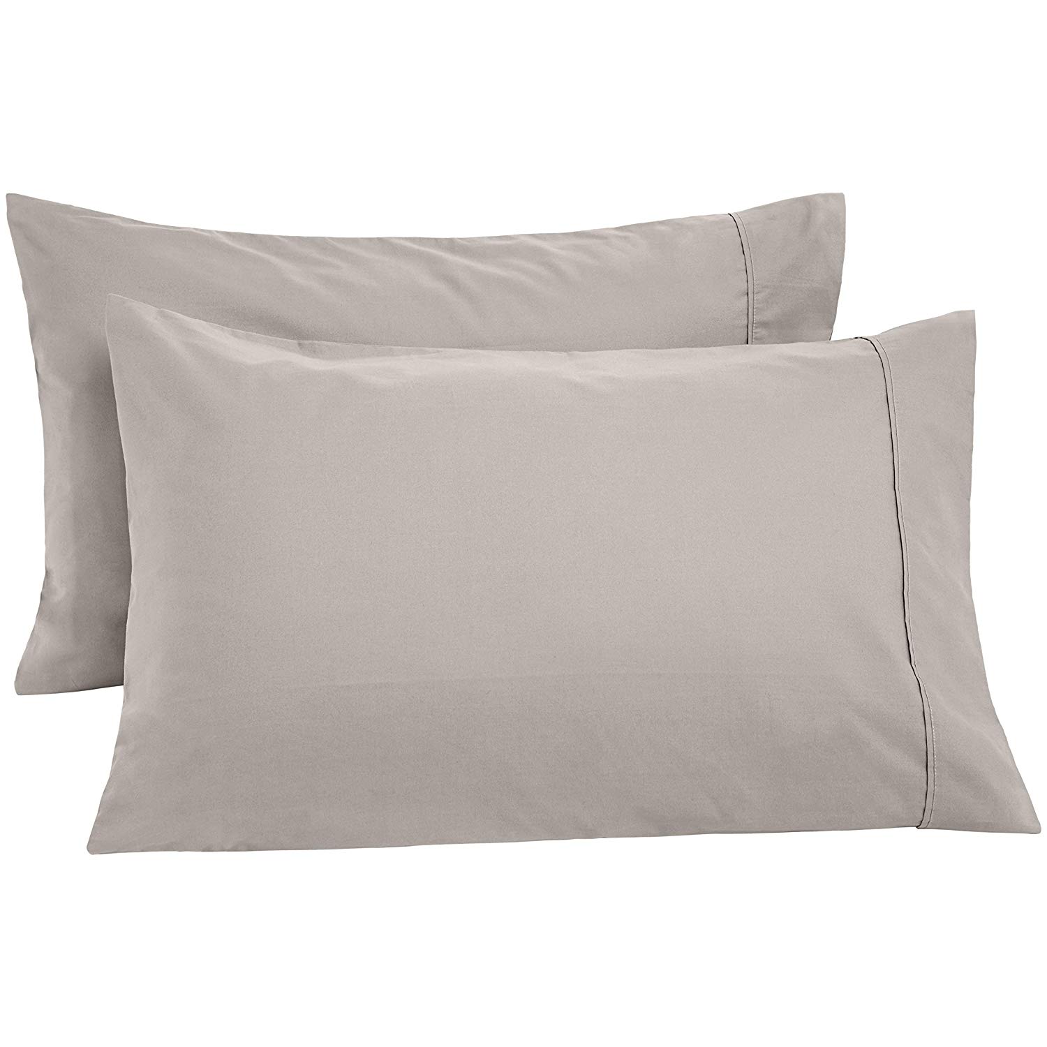 AmazonBasics UltraSoft Pillowcases Set of 2, King Size Only 3.99