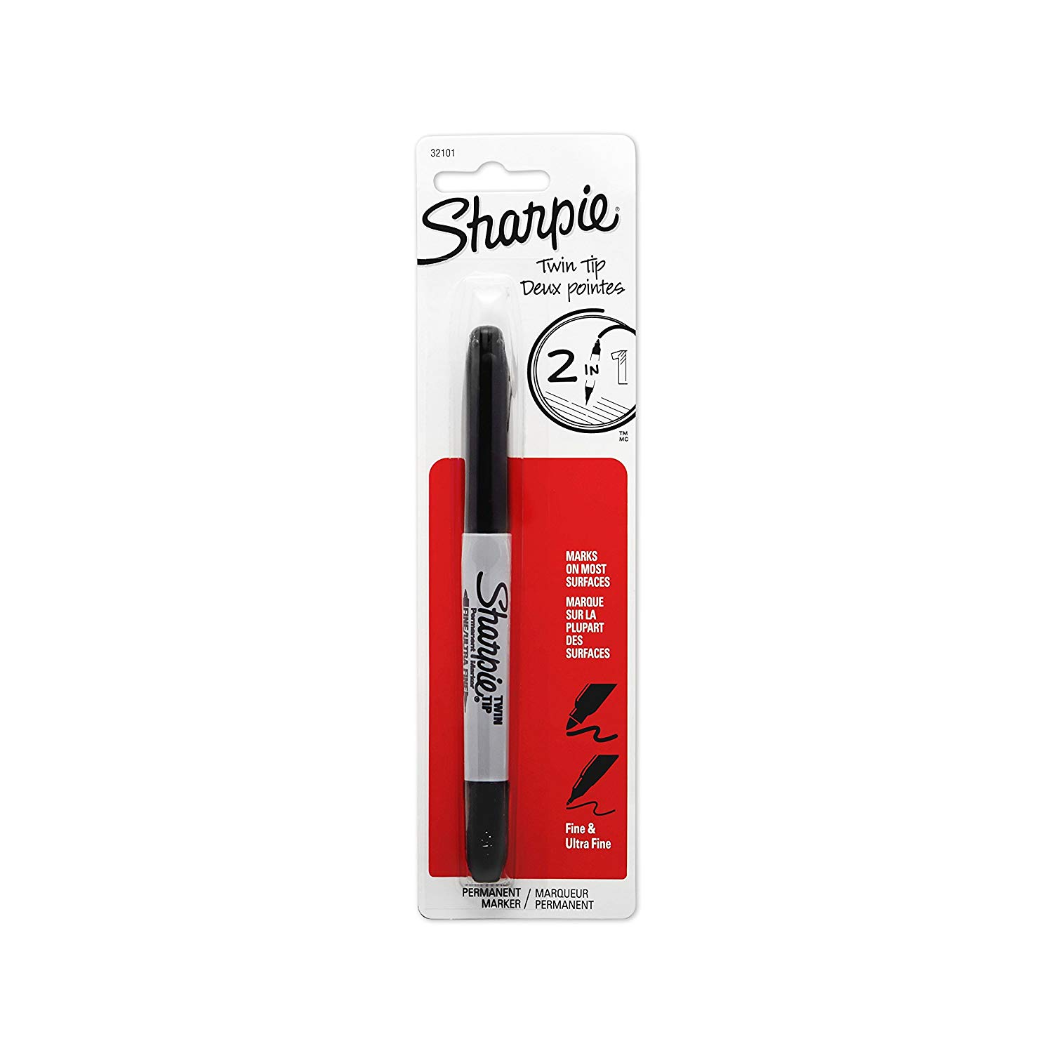 Sharpie Twin Tip Fine Point and Ultra Fine Point Permanent Markers 1.50