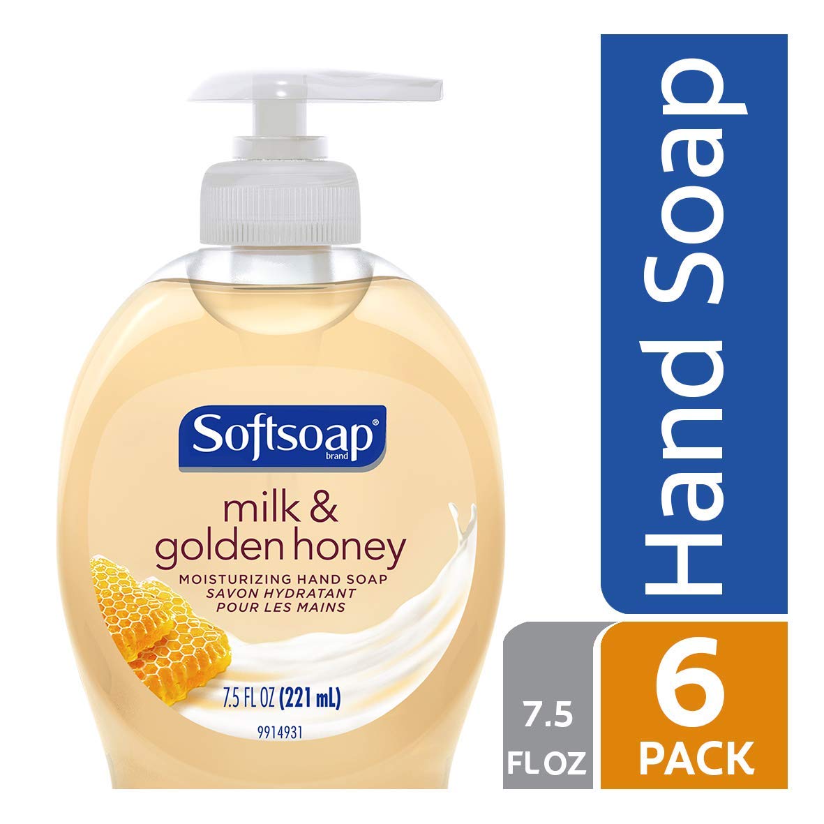 Softsoap Liquid Hand Soap Milk And Honey 7 5 Fluid Ounce Pack Of 6