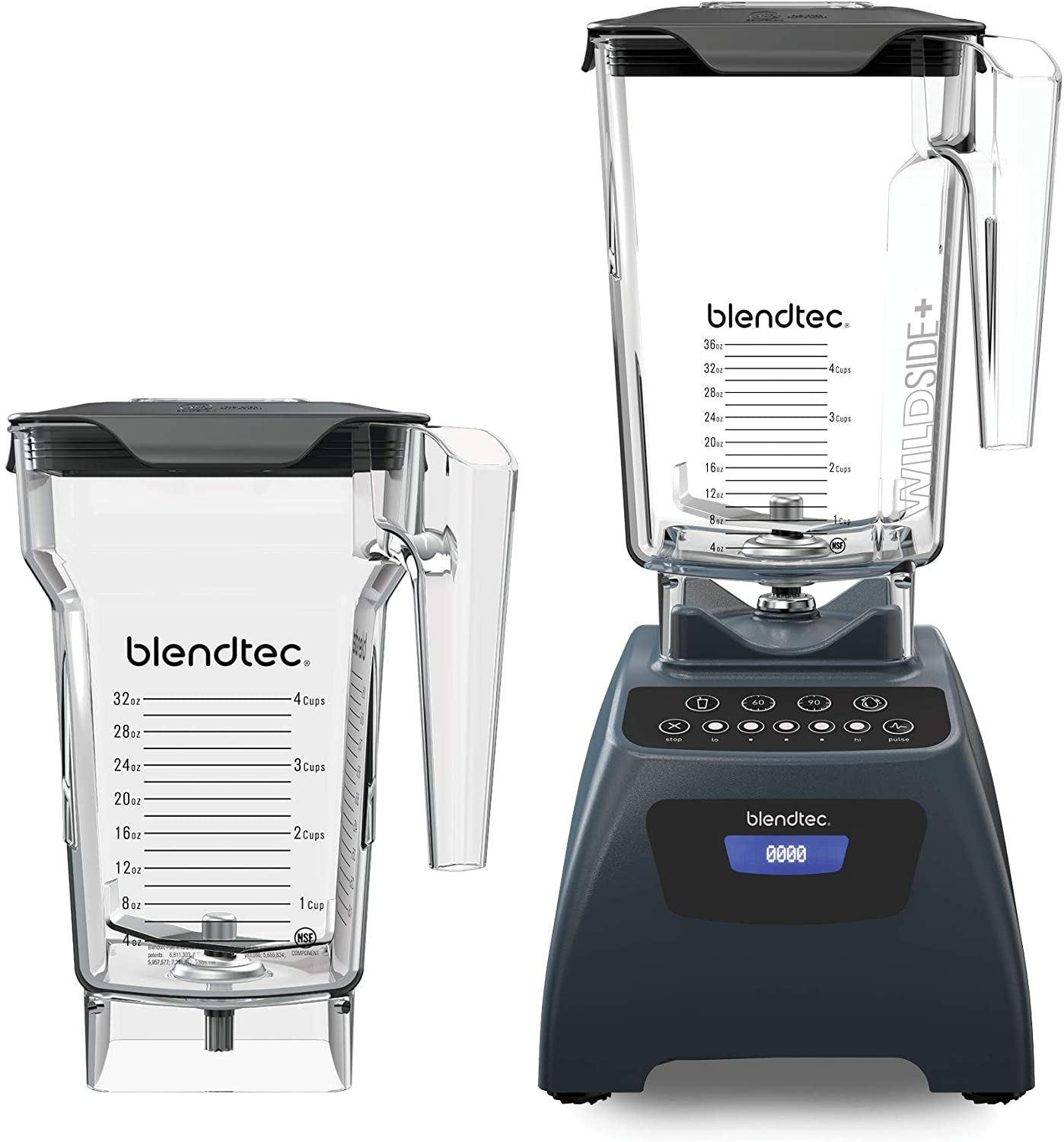 Blendtec Classic 575 Blender WildSide+ Jar (90oz) and FourSide Jar (75 oz) BUNDLE