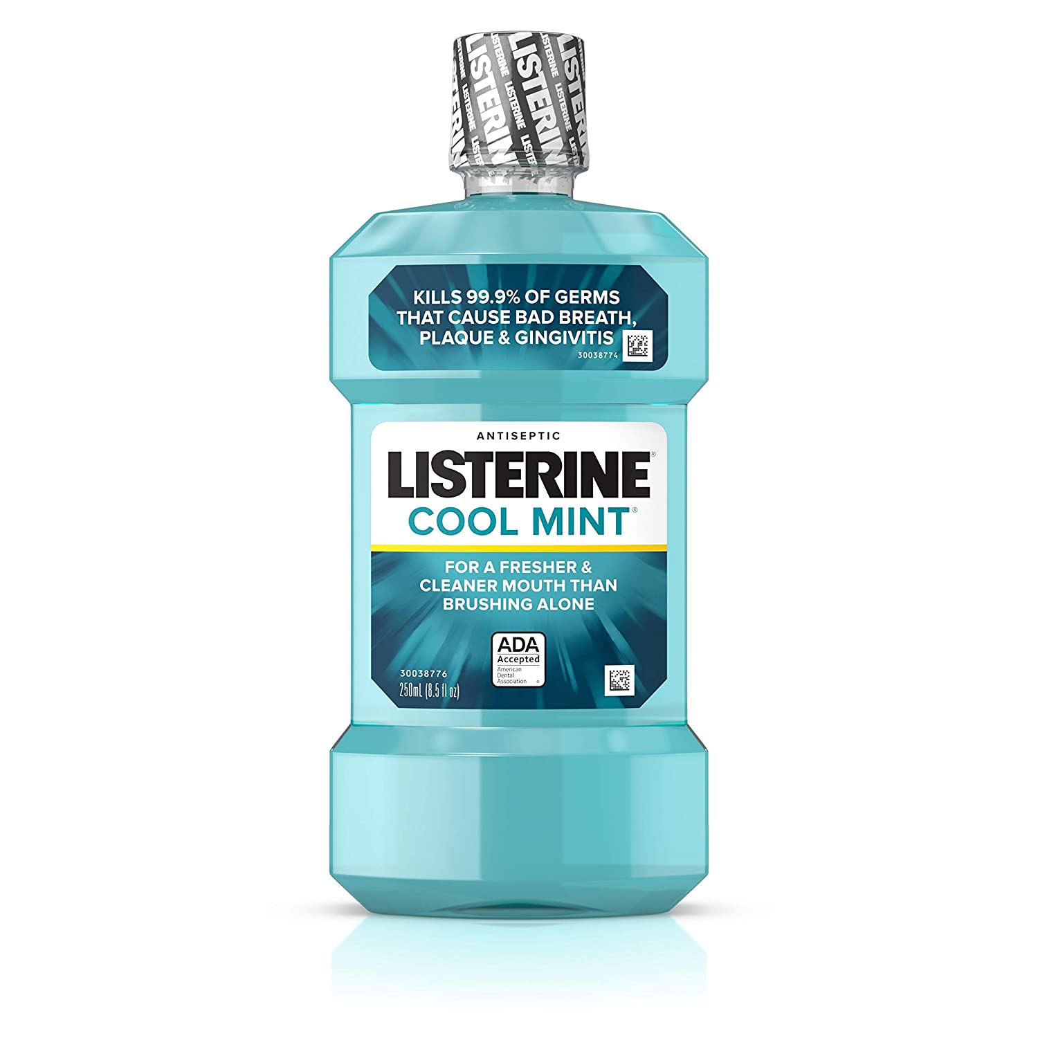 Listerine Cool Mint Antiseptic Mouthwash For Bad Breath Plaque And