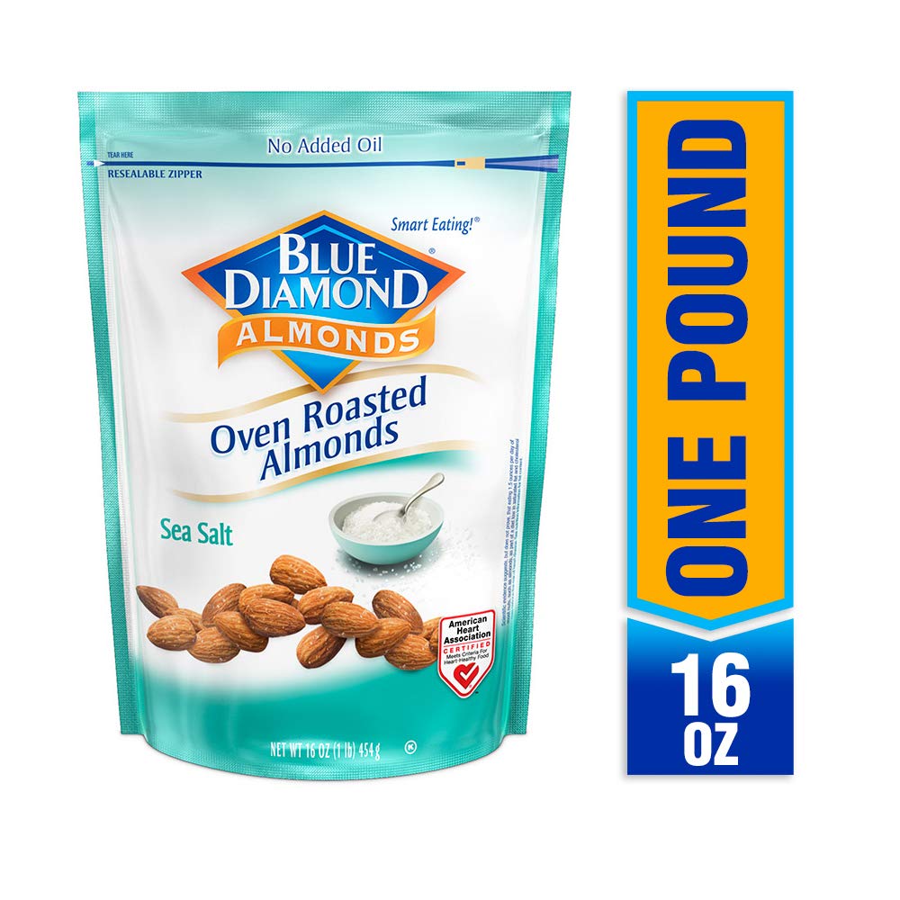 Blue Diamond Almonds, Oven Roasted Sea Salt, 16 Ounce 5.71