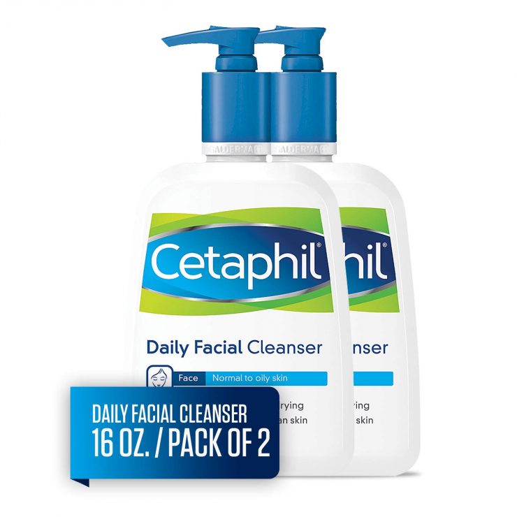 Cetaphil Facial Cleanser, Daily Face Wash for Normal to Oily Skin, 16oz