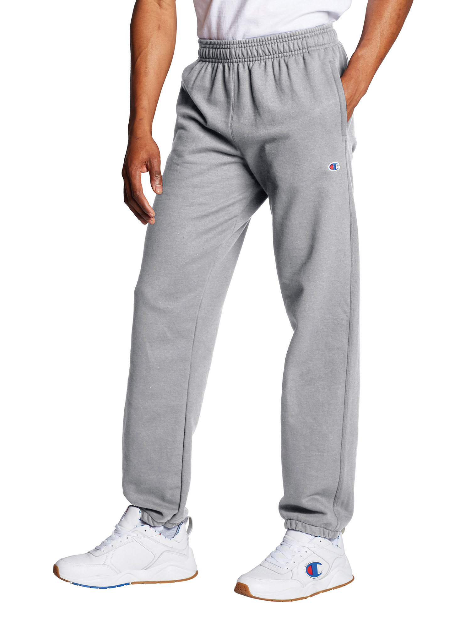 champion powerblend relaxed elastic bottom pants