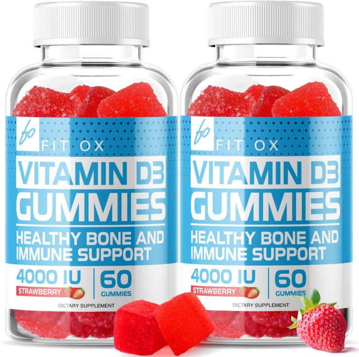 Vitamin D3 Gummies with Zinc Echinacea Supplements 4000 IU, Chewable