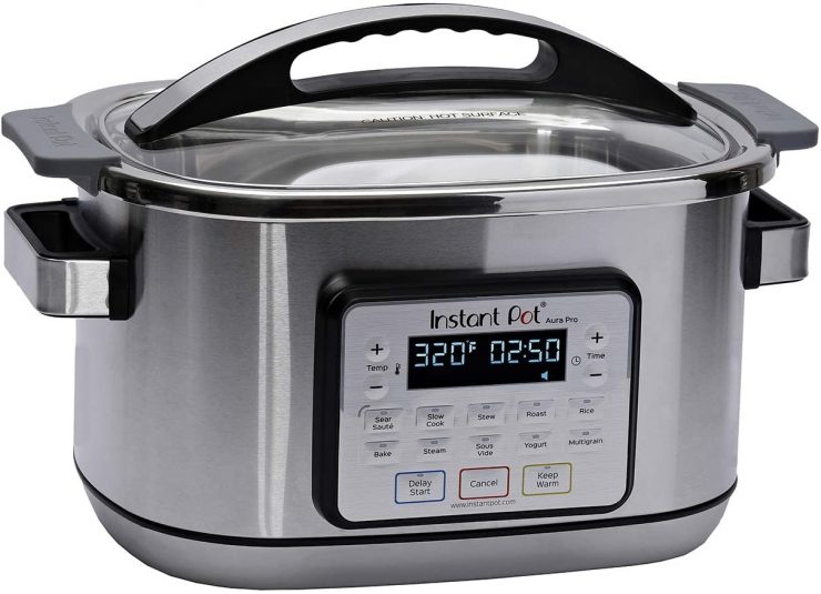 Instant Pot Aura Pro 11in1 Multicooker Slow Cooker, 8 Qt Only 99.99