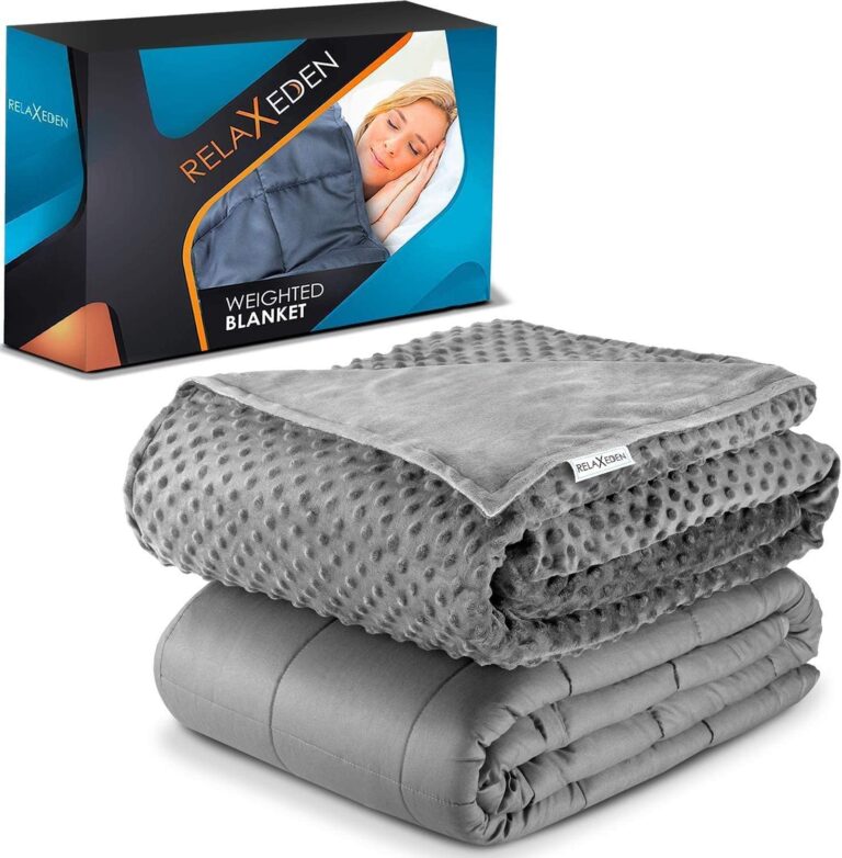 RELAX EDEN Adult Weighted Blanket W/Removable, Washable Duvet Cover| 15