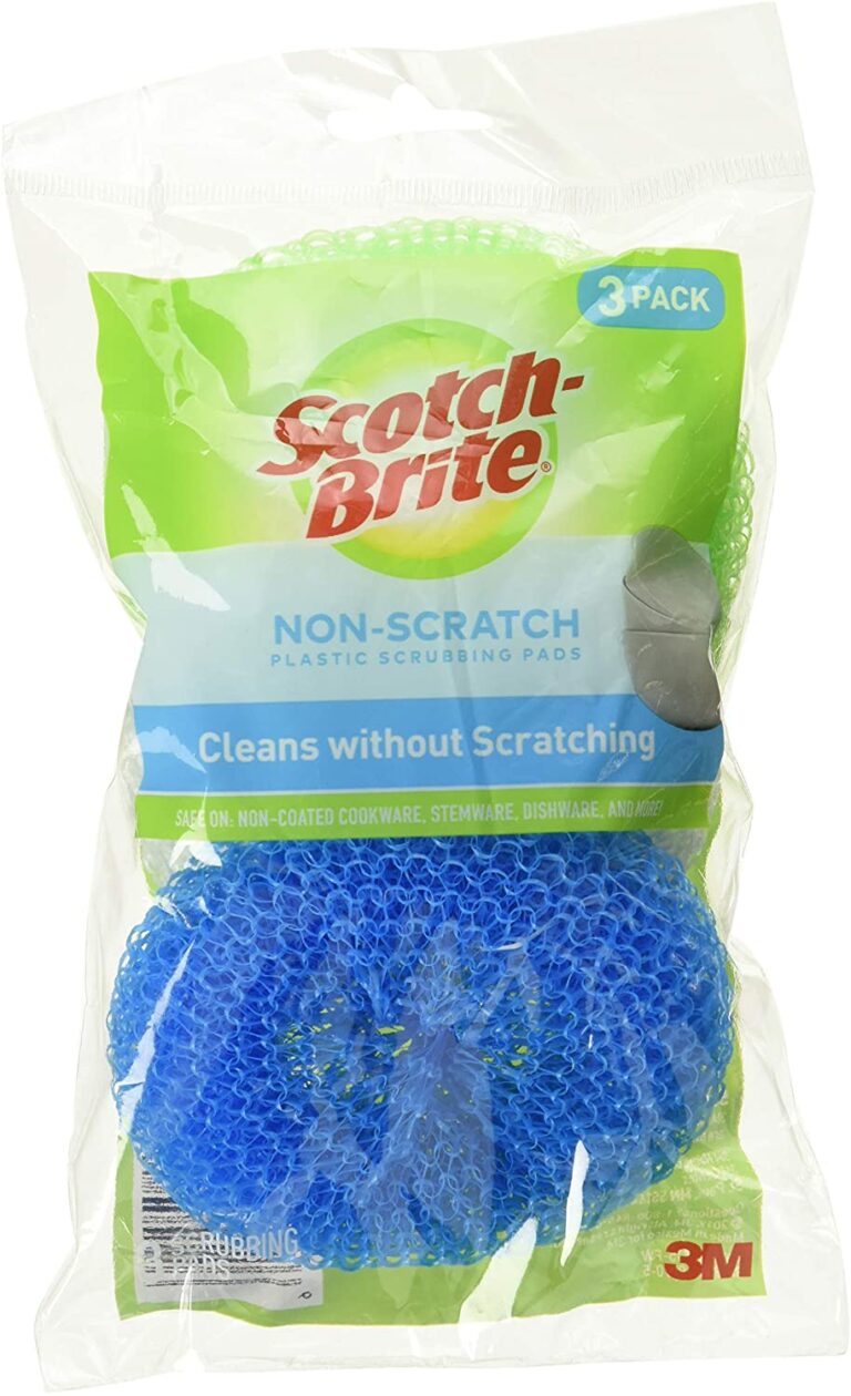 ScotchBrite NonScratch Plastic Scrubbing Pads, 3 Scrubbing Pads