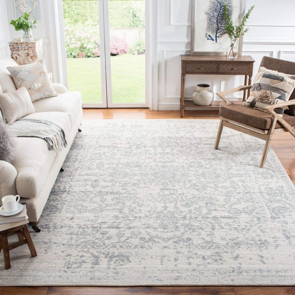 Safavieh Madison Collection Medallion Distressed Area Rug, 9′ x 12