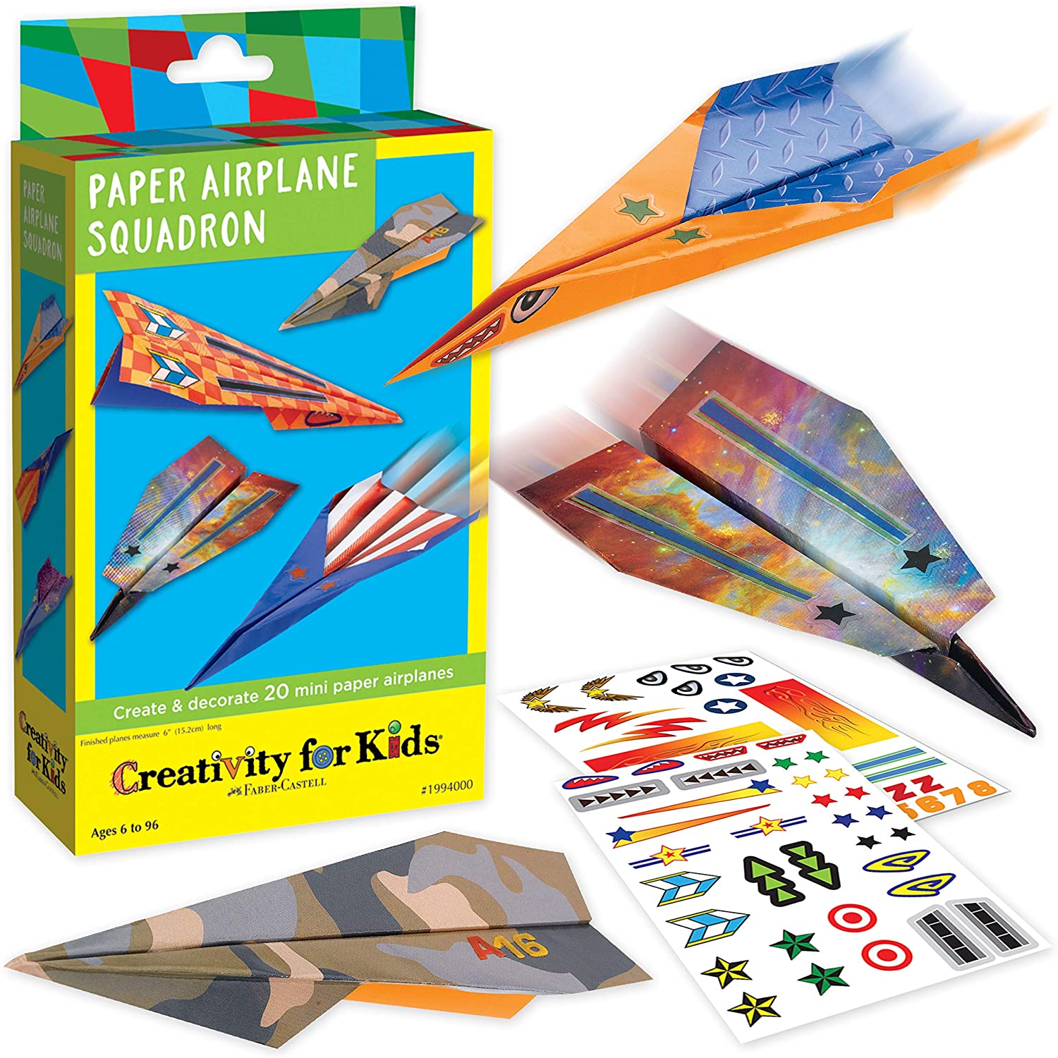 Creativity for Kids Paper Airplane Squadron - Create and Customize 20 ...