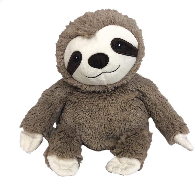 microwavable plush sloth