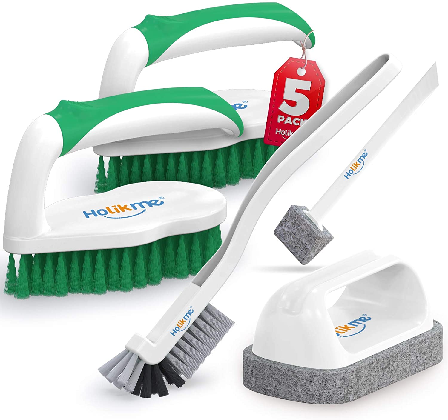 Holikme 5 pack Deep Cleaning Brush Set???Scrub Brush&Grout and Corner ...