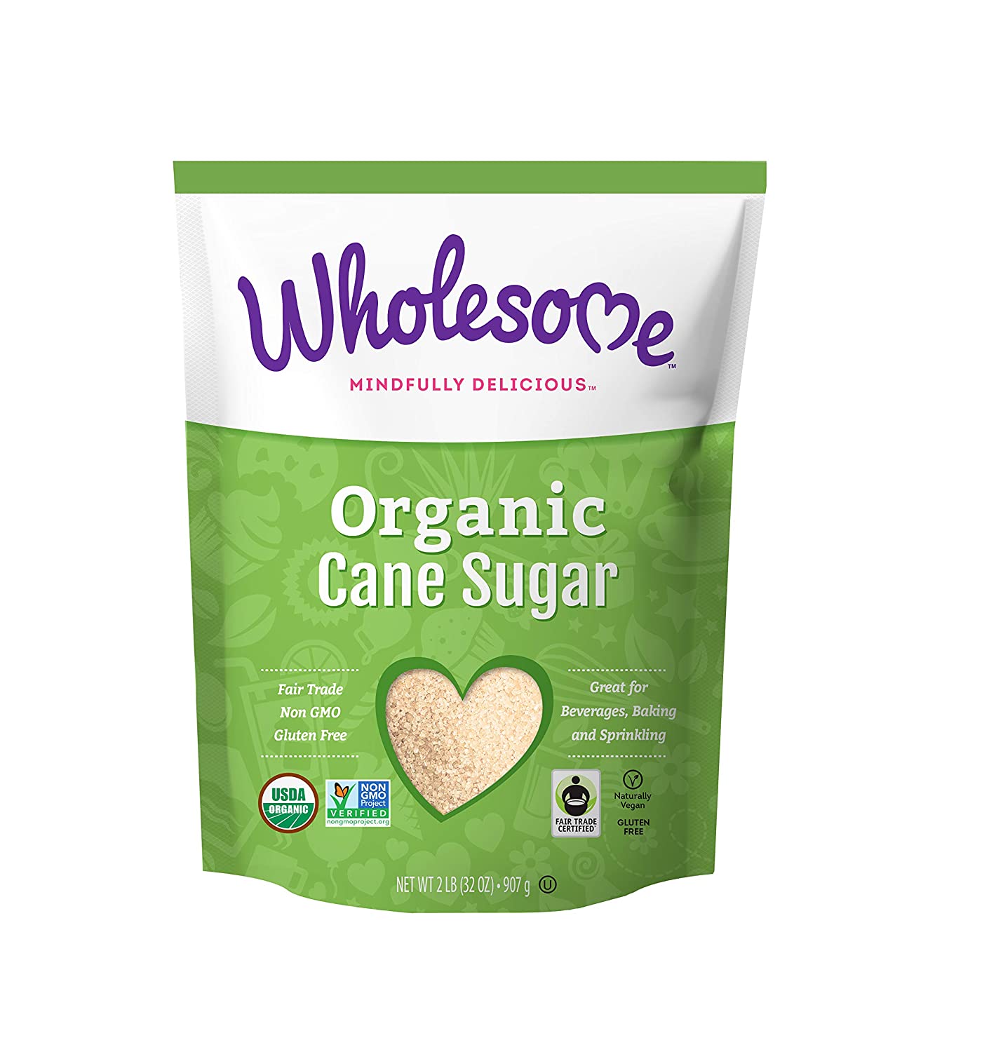 Wholesome Organic Cane Sugar Fair Trade Non GMO Gluten Free 2